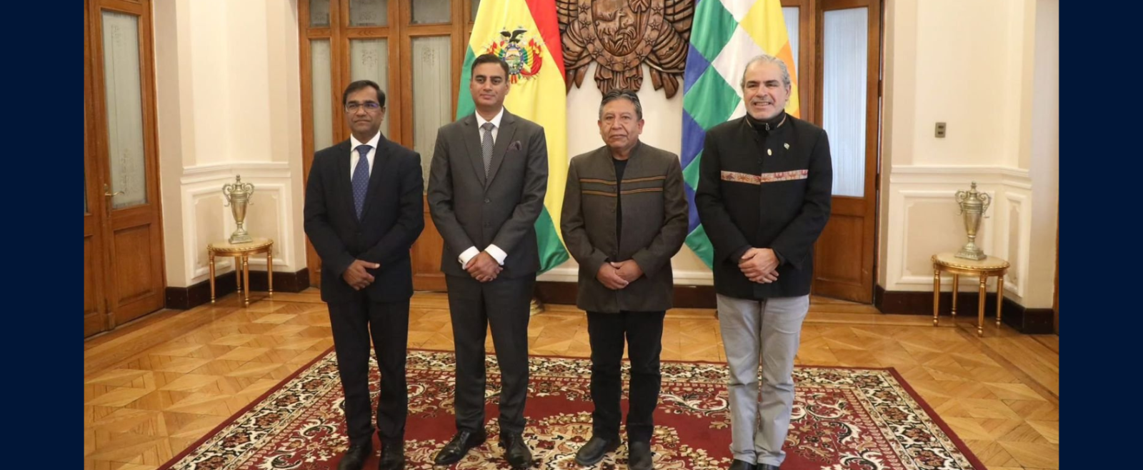 Ambassador Rohit Vadhwana had a productive meeting with Hon’ble Vice President of Bolivia H.E. Mr. David Choquehuanca on 11.07.2025.