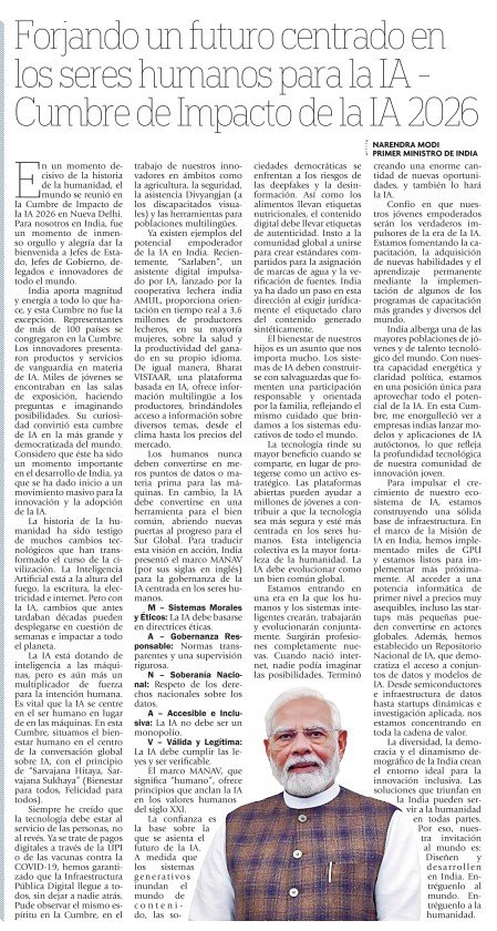 Articles written by Hon'ble Prime Minister of India on AI Impact Summit 2026