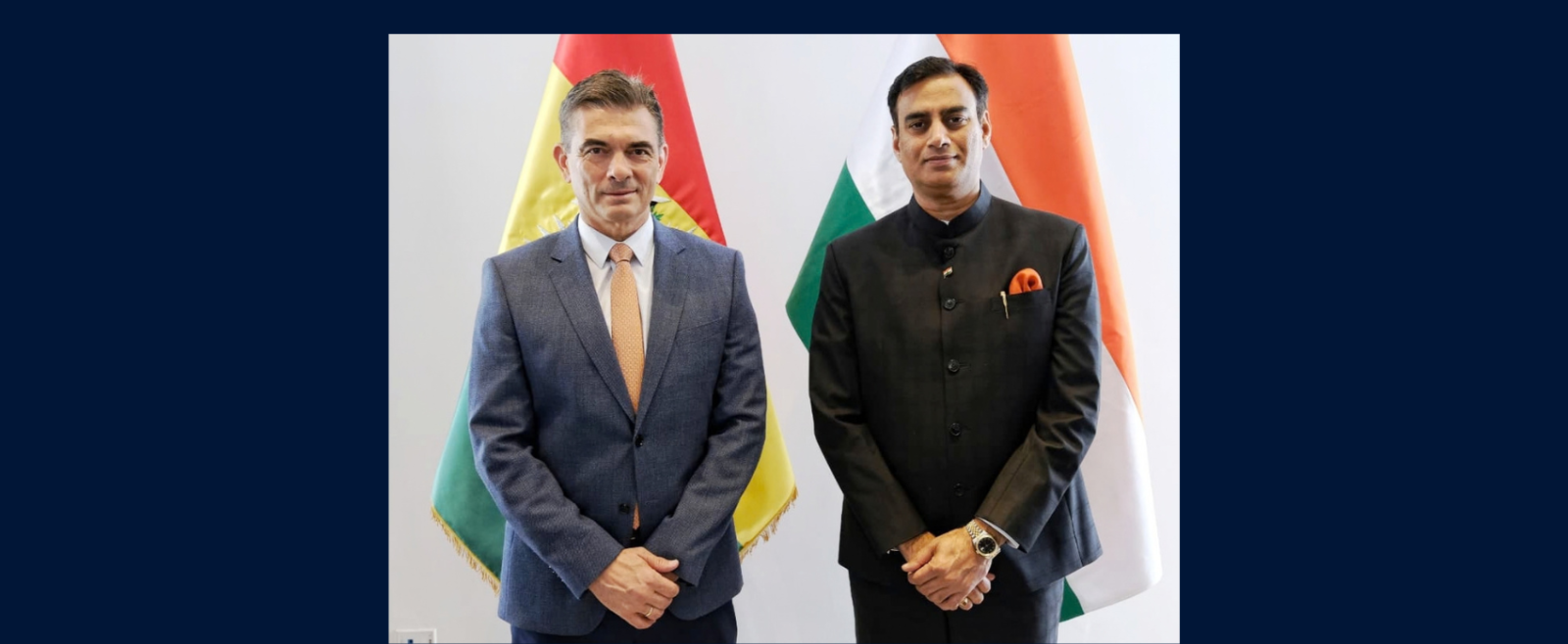 Ambassador Rohit Vadhwana met the Hon’ble President of the Plurinational State of Bolivia, H.E. Mr. Rodrigo Paz Pereira, on 8 October 2026.