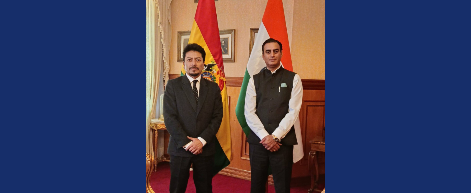 Ambassador Rohit Vadhwana met Hon’ble Foreign Minister Fernando Aramayo on 27 November 2025